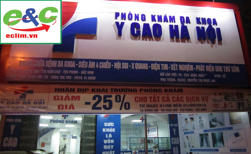Medical wastewate treatment system for Y Cao Hanoi general Clinic - Nam Phong village - Phu Xuyen district - Hanoi