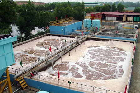 mô hình xử lý nước thải